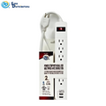 Sd Power Strip with Dual USB 6 Oulets 2ft
