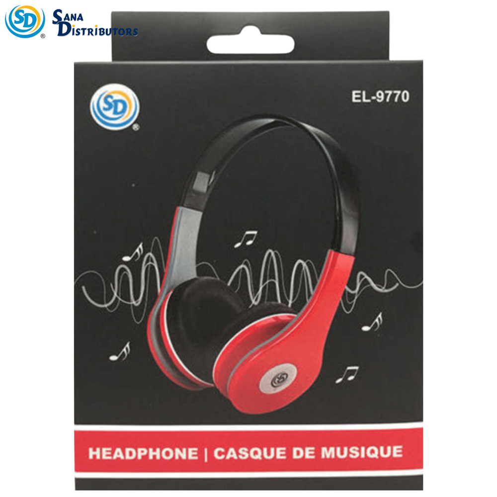 Sd Headphone Red/black