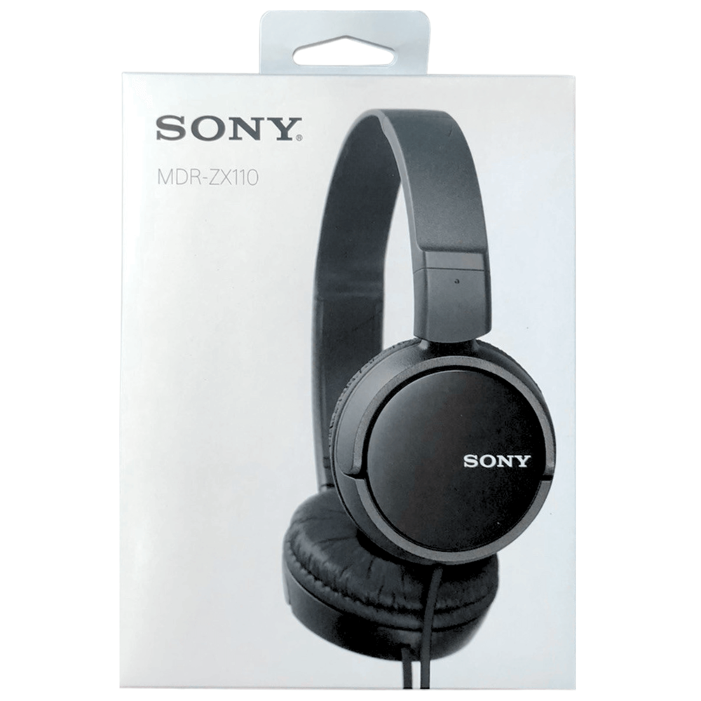 Sony Headphone mdr-zx110 Black (Refurbished)