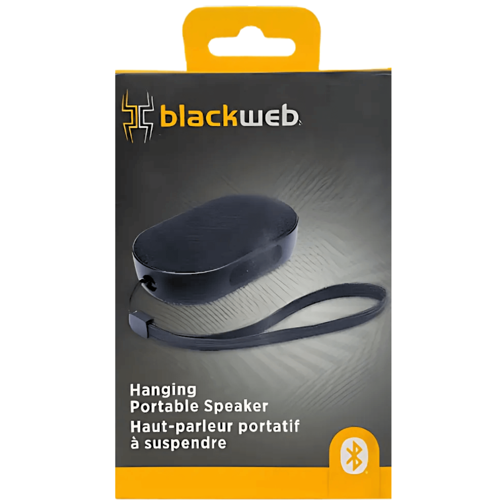 Blackweb Hanging Portable Speaker - Black