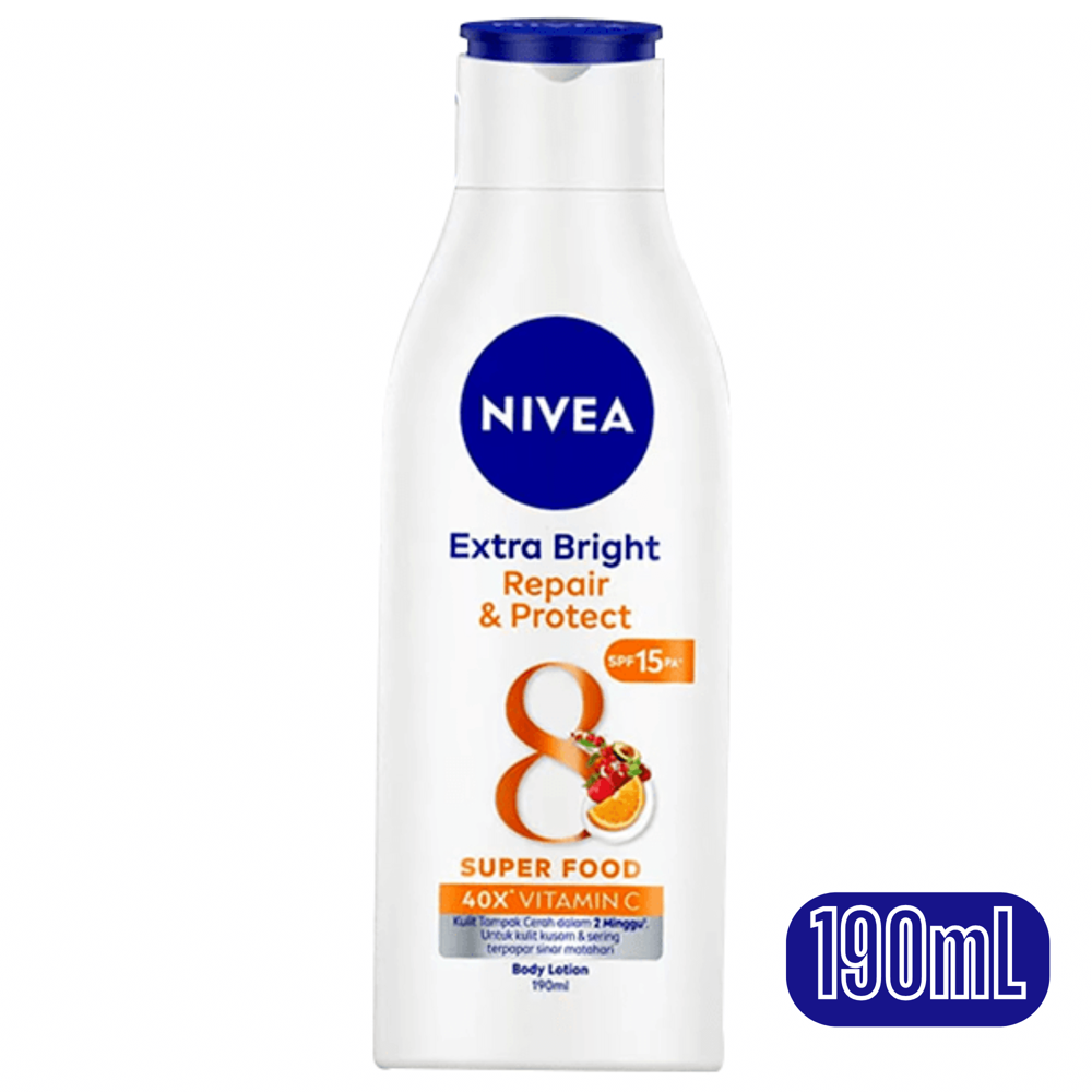 Nivea Body Lotion - Extra Bright Repair & Rpotect SPF 15 190 mL [Exp: 07/27]