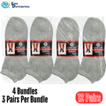 Sd Low Cut Sports Socks - Grey - Size 9-11