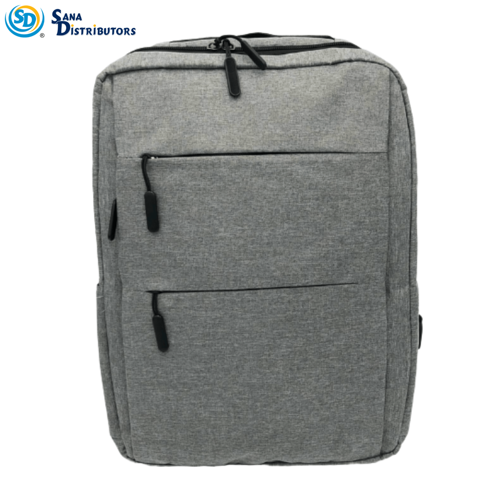 Laptop Backpack W/usb- [16" x 11.5" x 4.5"] - Assorted Colours