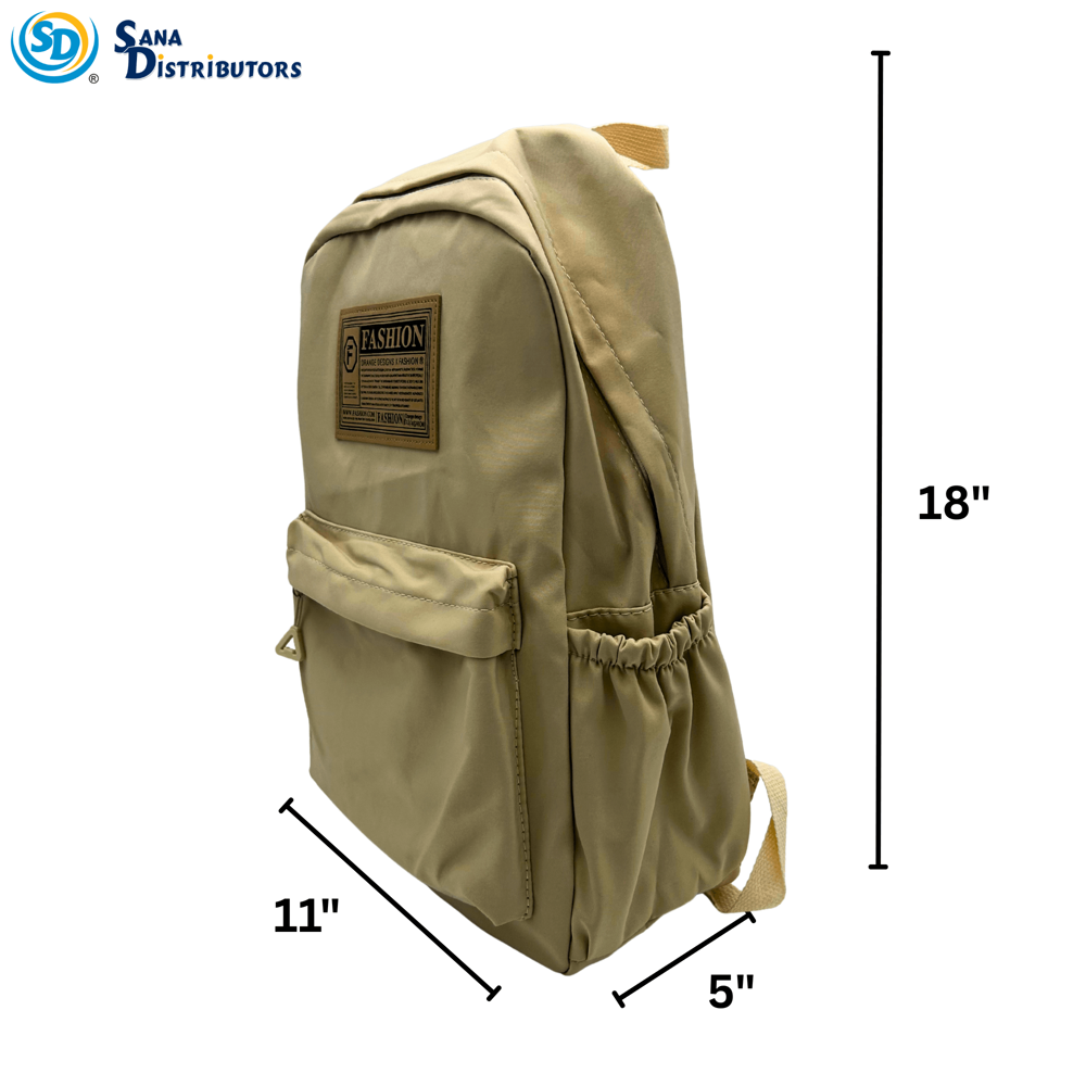 Fashion Backpack - Assorted Colours [11 x 5" x 18"]