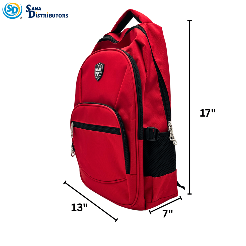 Sports Backpack [13" x 7" x 17"] - Assorted Colours