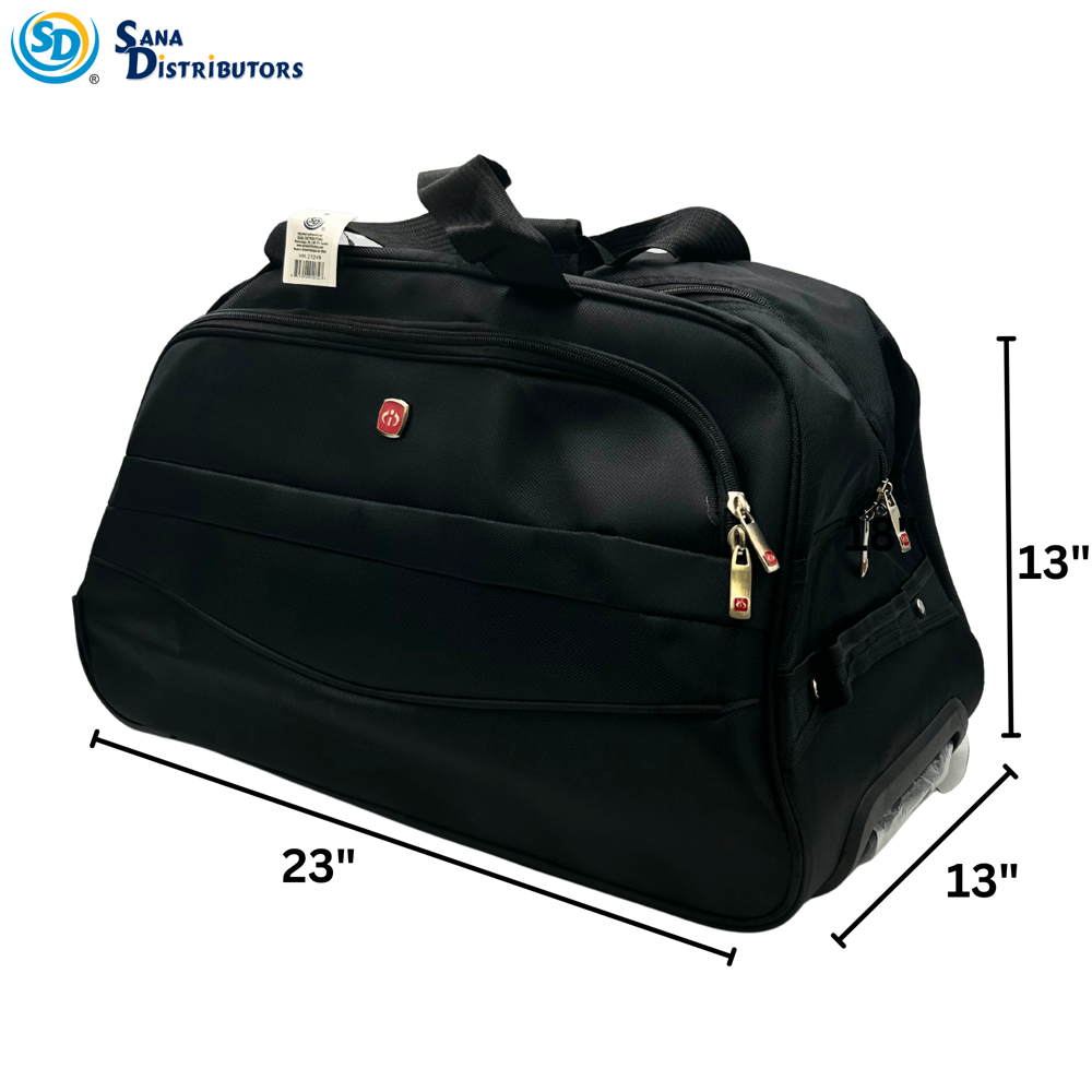 Luggage Bag W/ Wheels [23" x 13" x 13"]