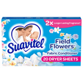 Suavitel Field Flowers Dryer Sheets [20 Sheets] ($29.85 for Case of 15)