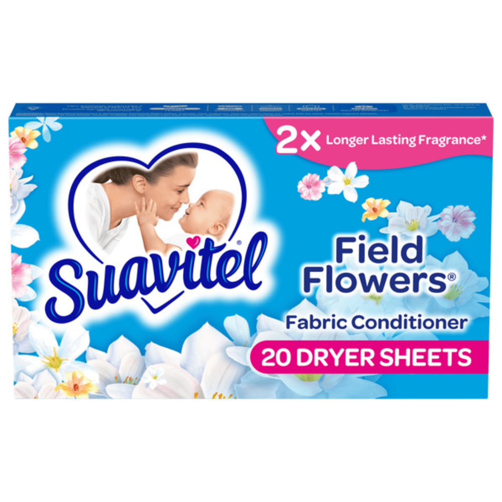Suavitel Field Flowers Dryer Sheets [20 Sheets] ($29.85 for Case of 15)