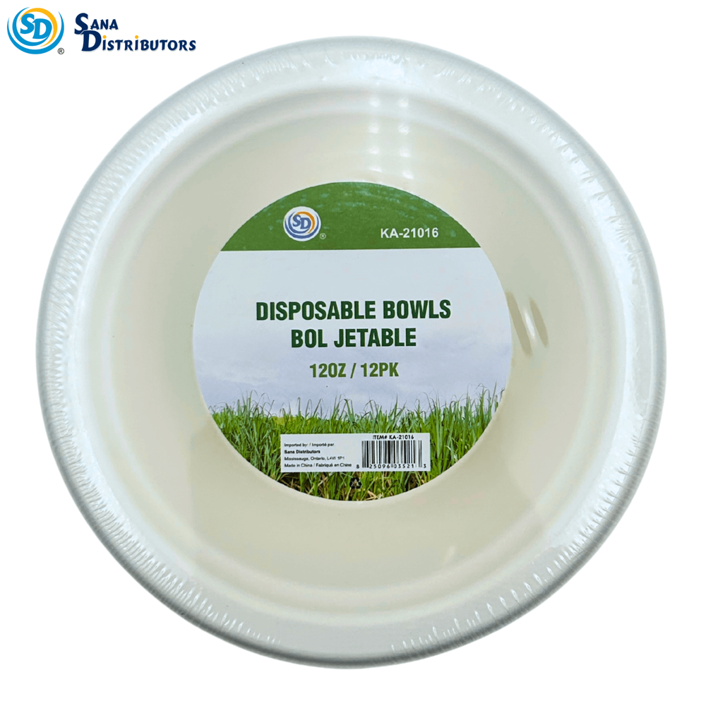 Sd Disposable Bowls 12 Oz - 12 Pcs