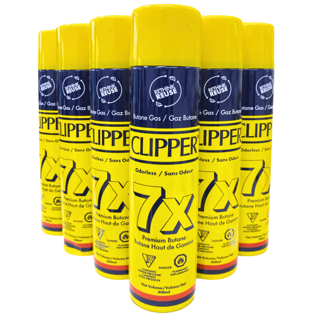 Clipper Butane Gas Yellow 300 mL 12pcs ($2.49 per Unit)