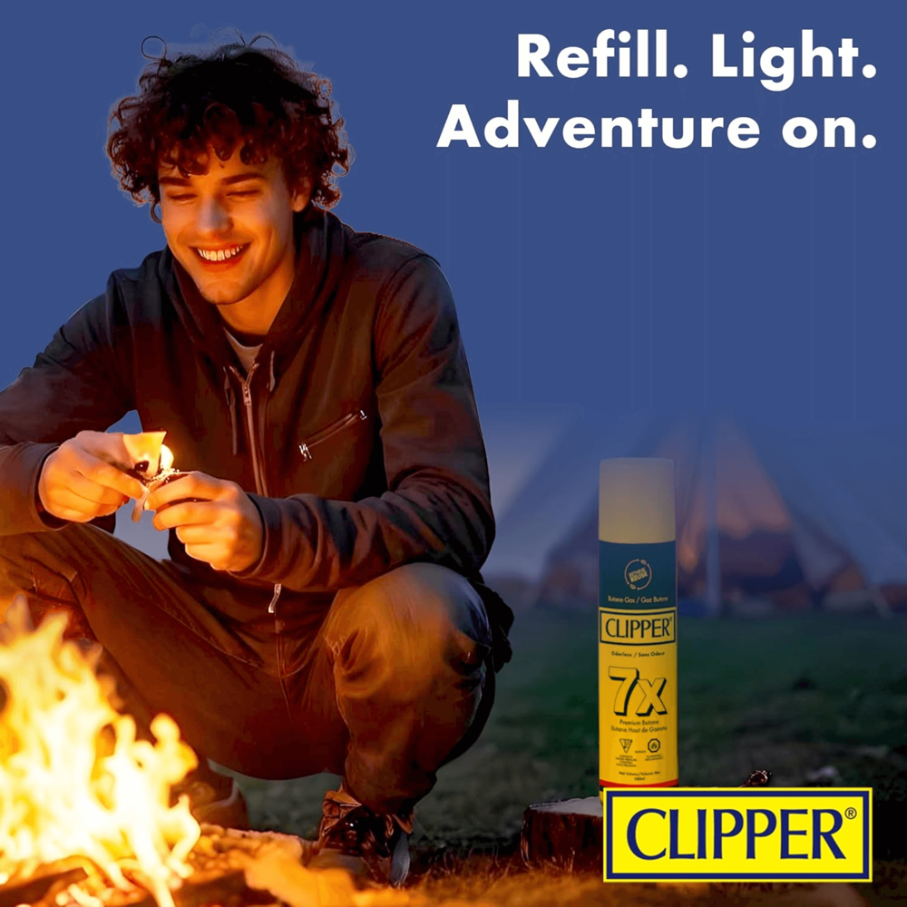 Clipper Butane Gas Yellow 300 mL 12pcs ($2.49 per Unit)