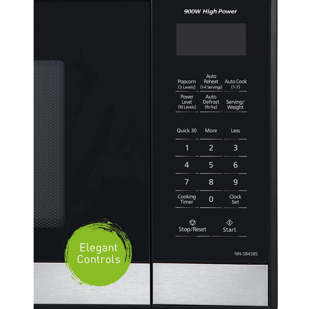 Panasonic Microwave Oven - Blk.steel - 900w #nn-sg458s (Ref.)