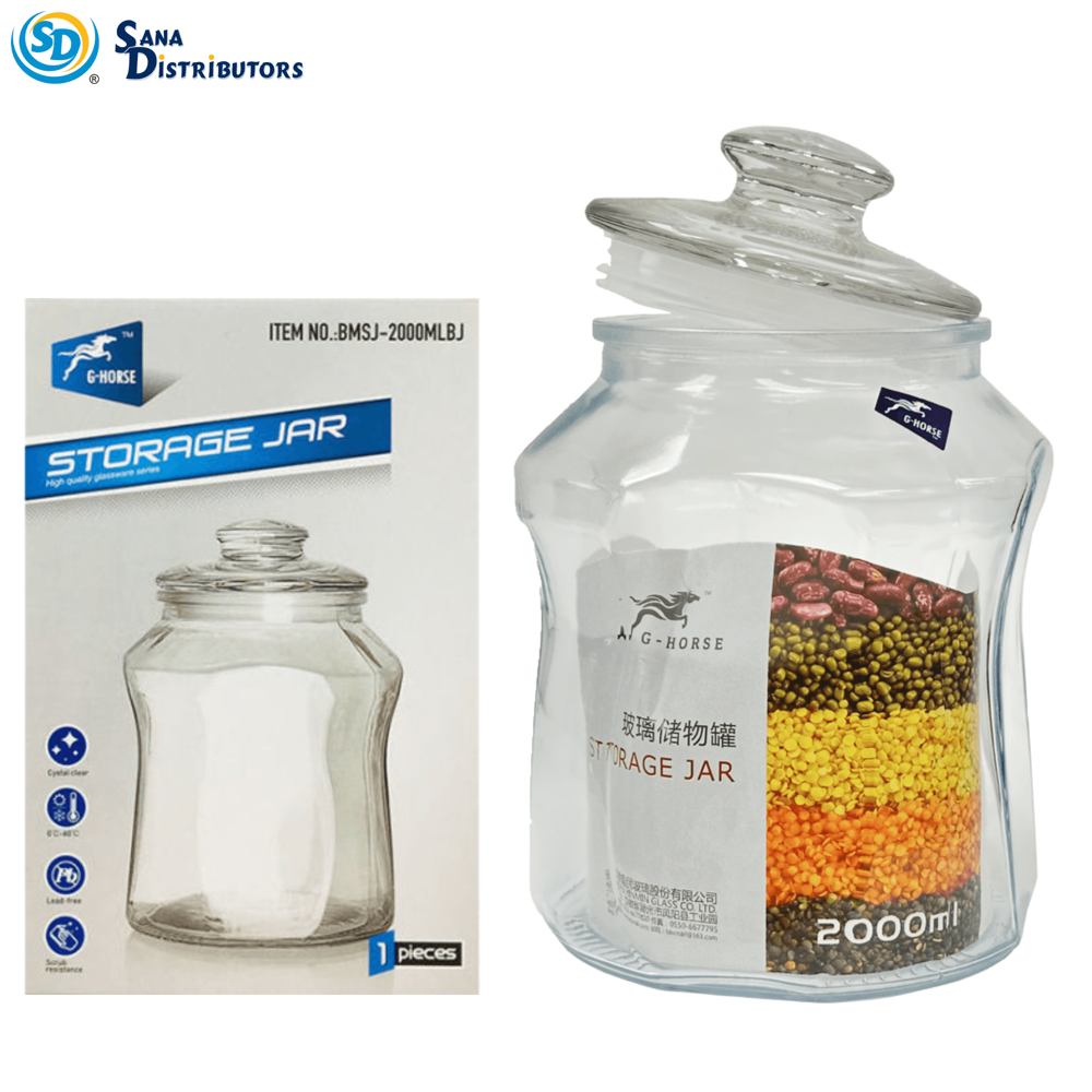Glass Storage Jar 2000 mL