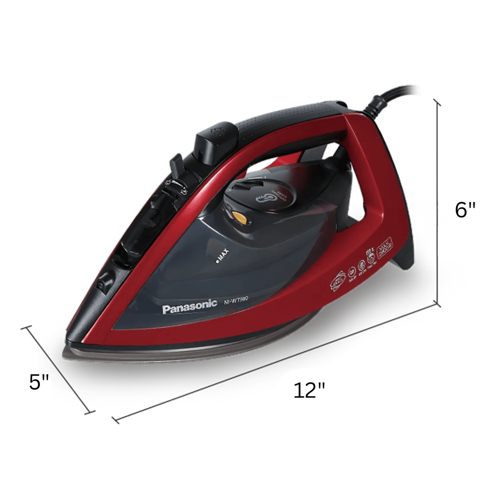 Panasonic Optimal Care Steam Iron ni-wt980 - Metallic Red