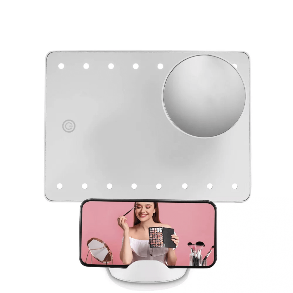 Conair True Glow LED Lighted Social Media Mirror 1x/10x Magnification #be05tsmc