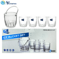 Glass Ice Bucket Set 5pcs