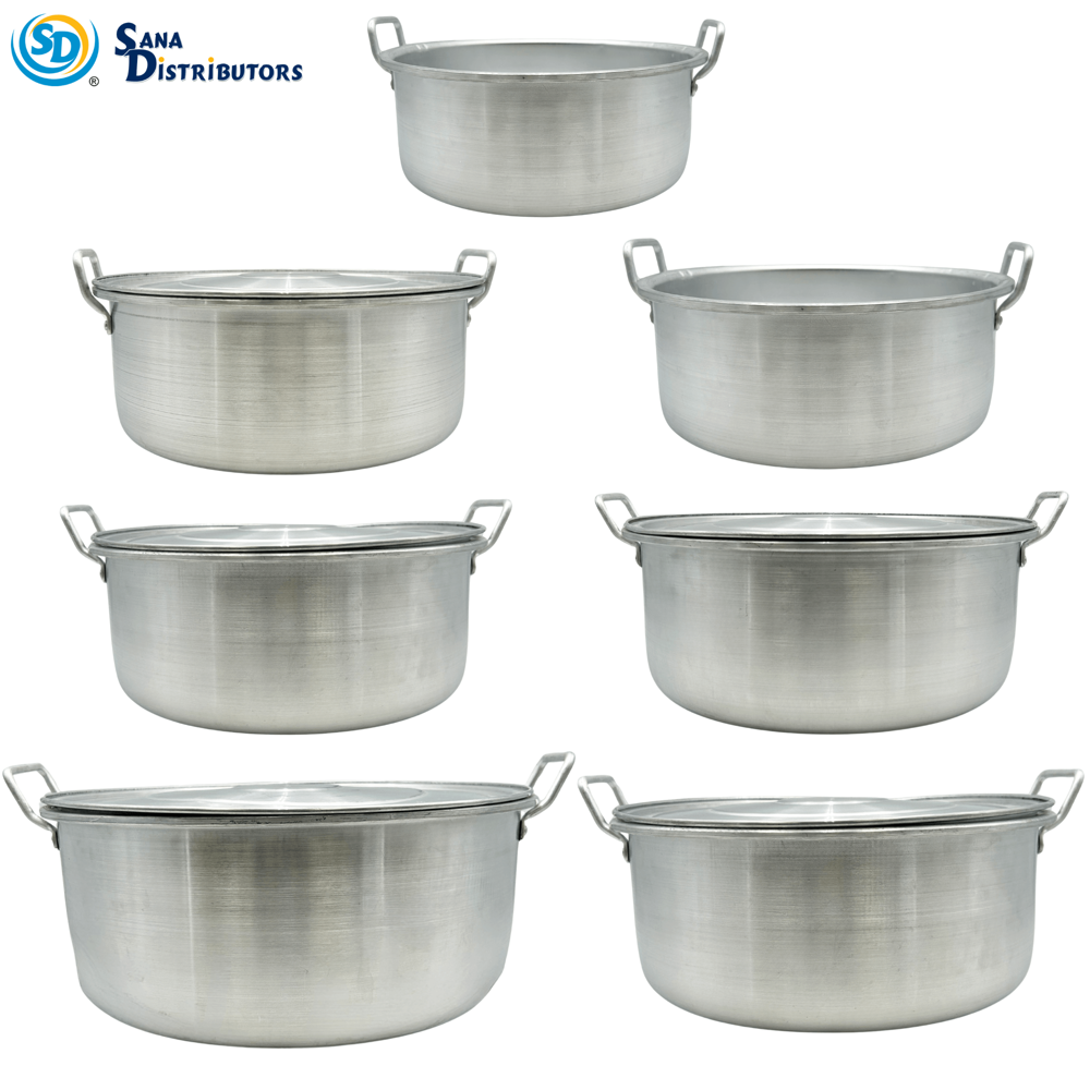 Aluminium Cooking Pot 7 Pieces
