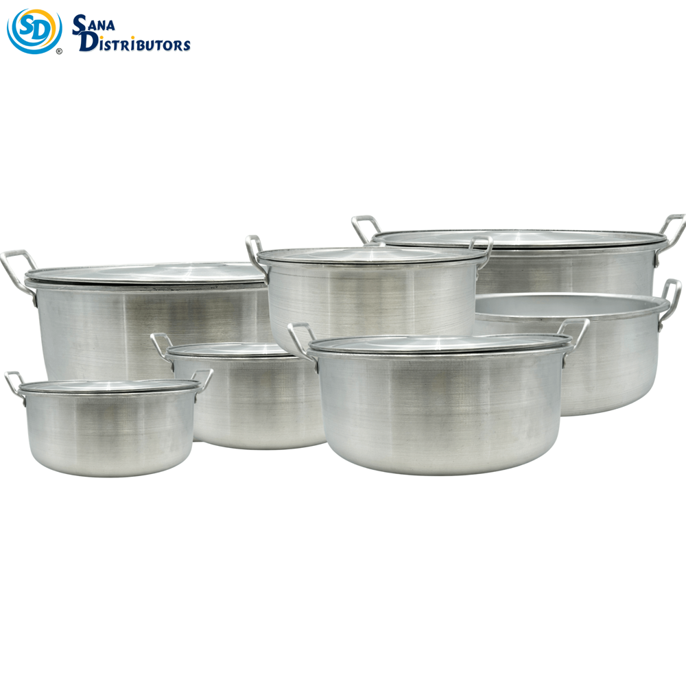 Aluminium Cooking Pot 7 Pieces