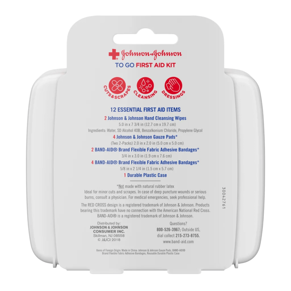 Johnsons to Go First Aid Kit 12pcs