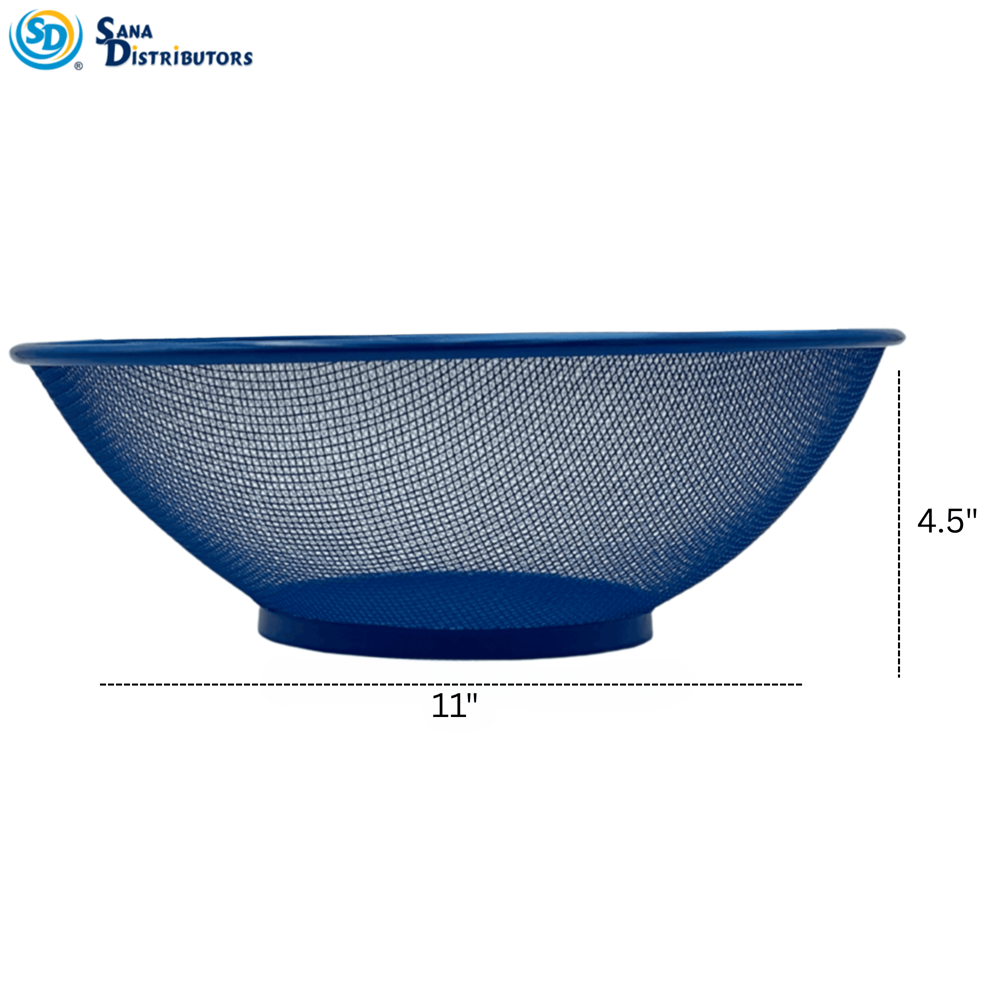 Metal Strainer 11" x 4.5" - Assorted Colours