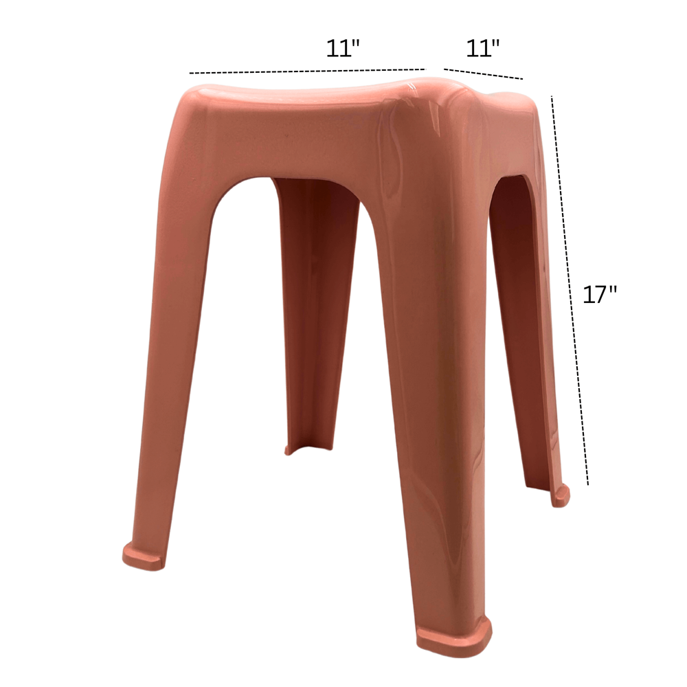 Plastic Kids Stool [11" x 17"] - Assorted Colours