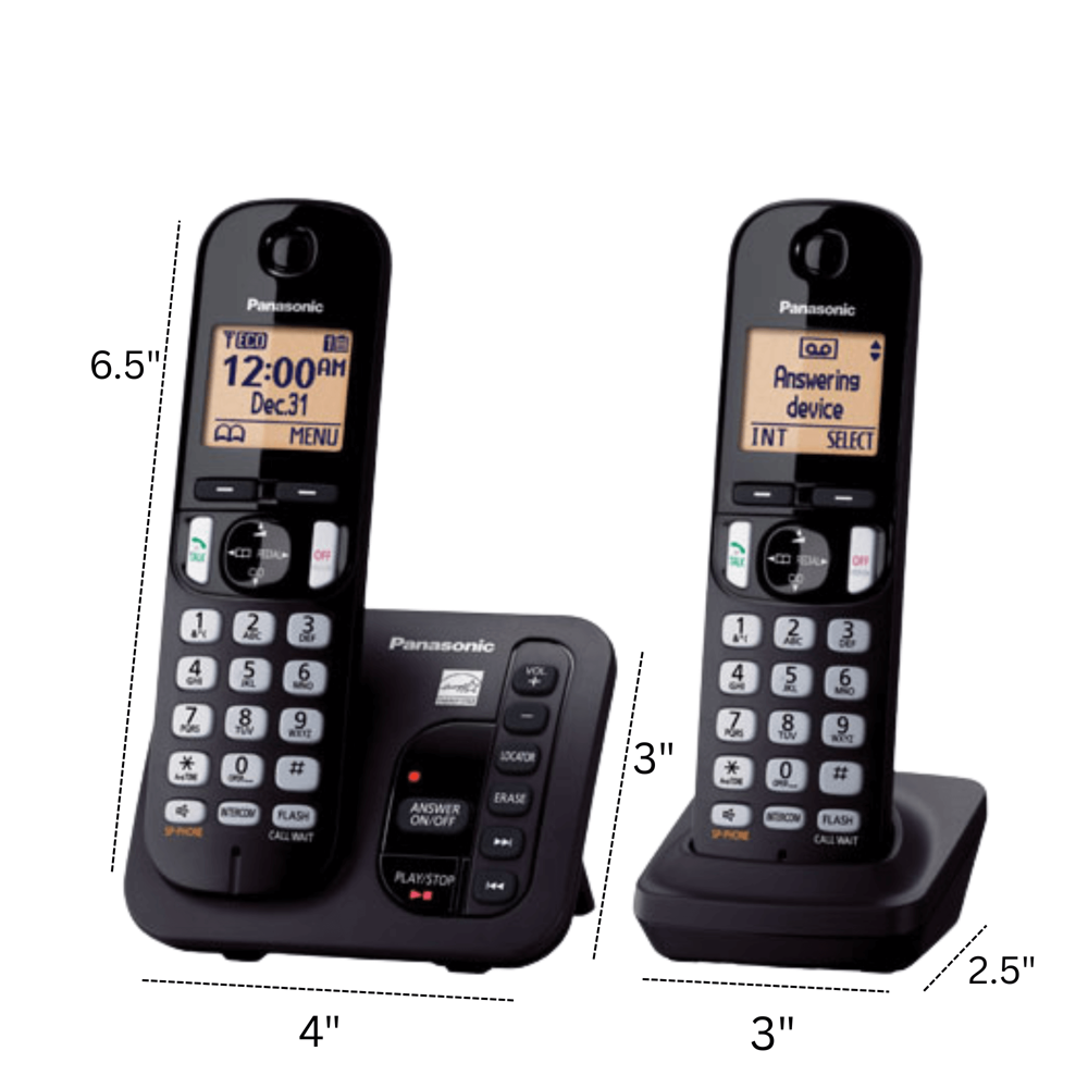 Panasonic Cordless Phone 2 Handsets #kxtgc222 (Refurbished)