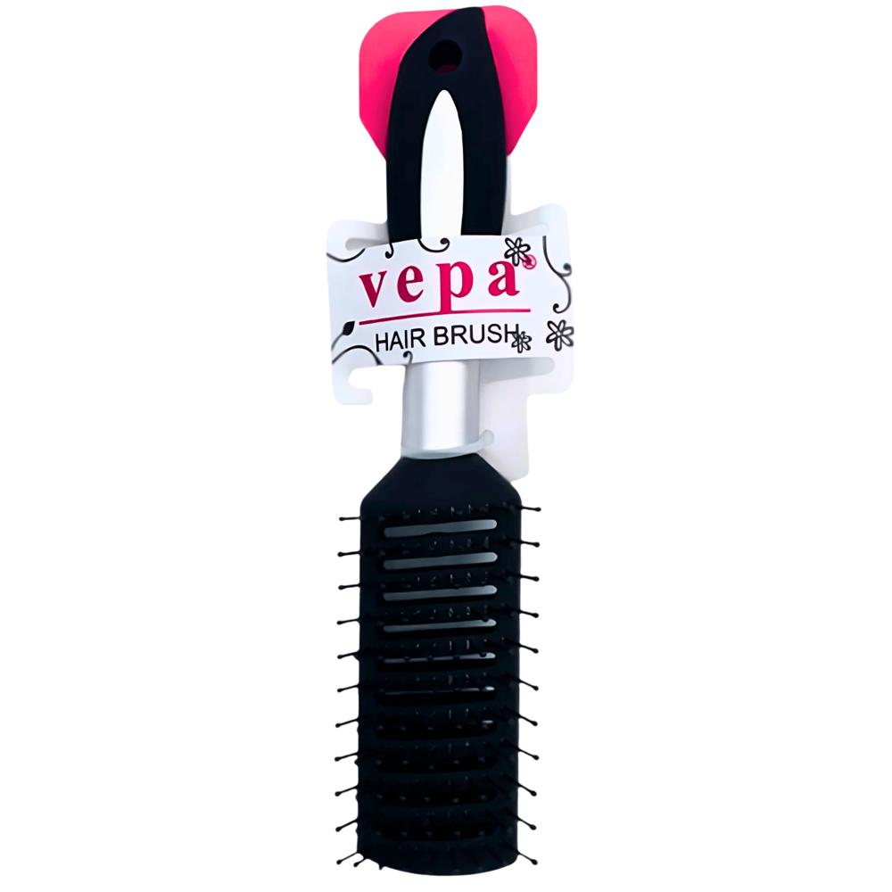 Plastic Brush Silver and Black