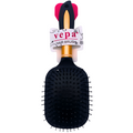 Plastic Comb W/mirror- Gold & Black