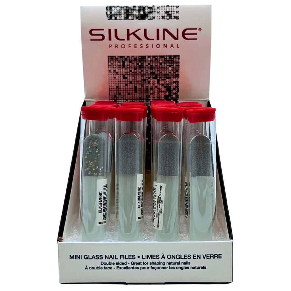 Silkline Mini Glass Nail Files 24pcs ($0.50 per Unit)