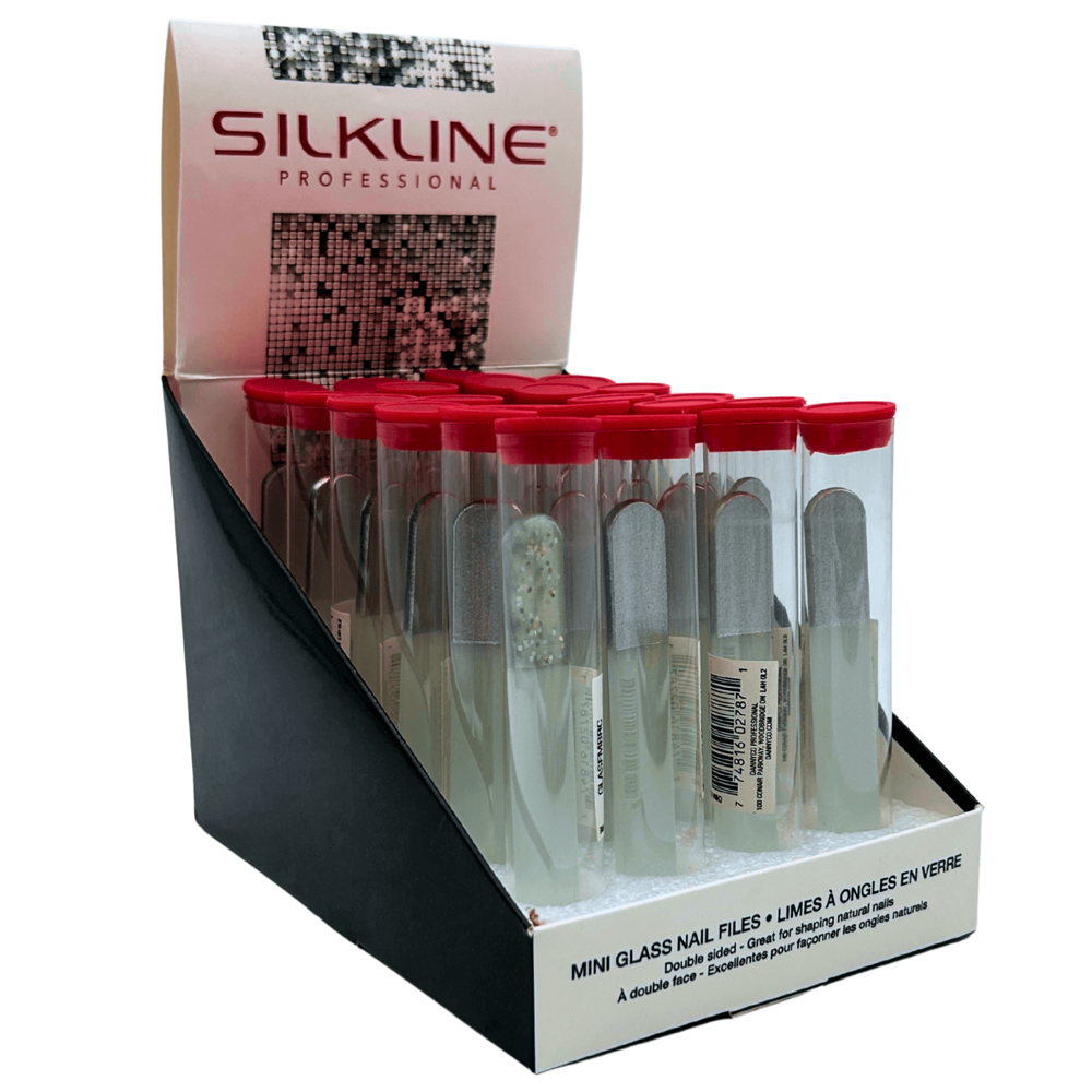 Silkline Mini Glass Nail Files 24pcs ($0.50 per Unit)