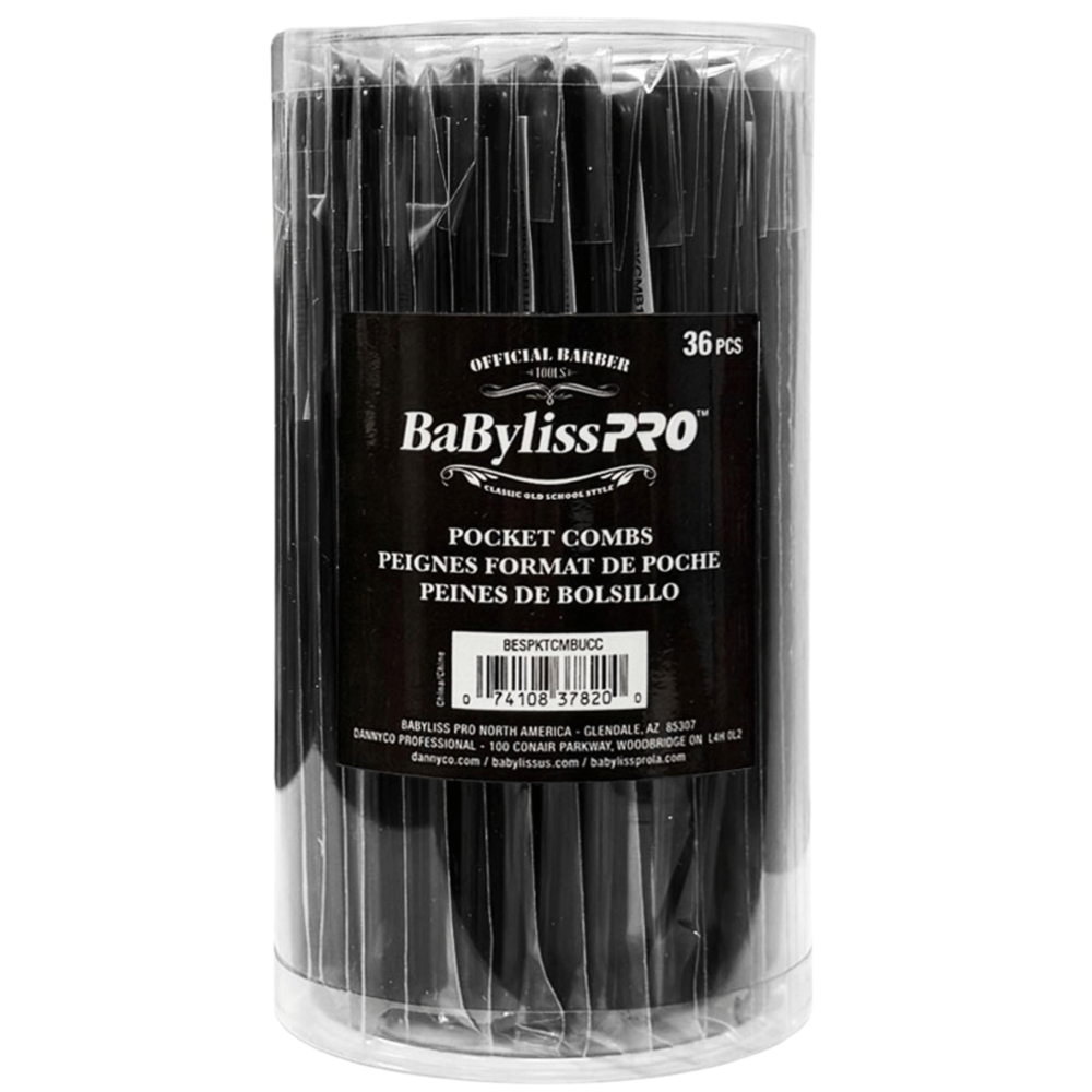 Babyliss Barber Pocket Combs 36pcs ($0.19 per Unit)