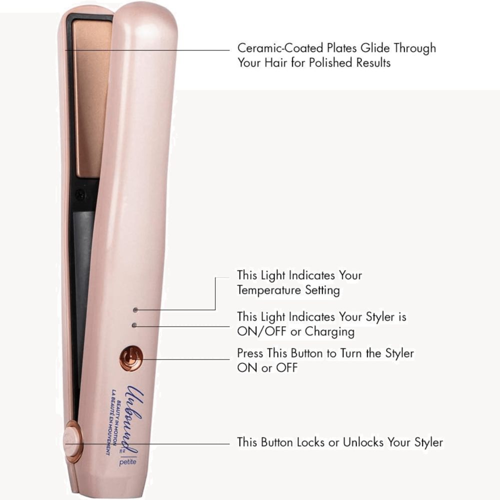 Conair Unbound Petite Cordless Ceramic Flat Iron #cr310c