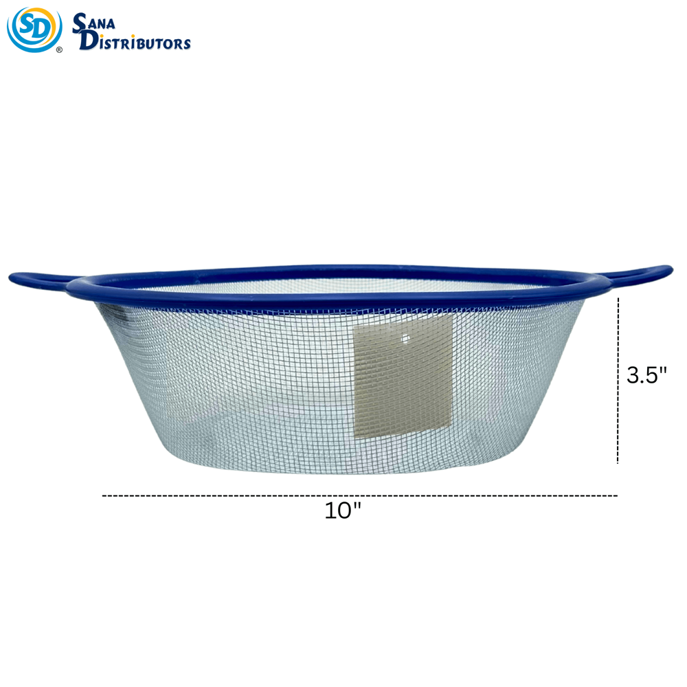 Kitchen Plastic Strainer 10"x 3.5" - Assorted Colours