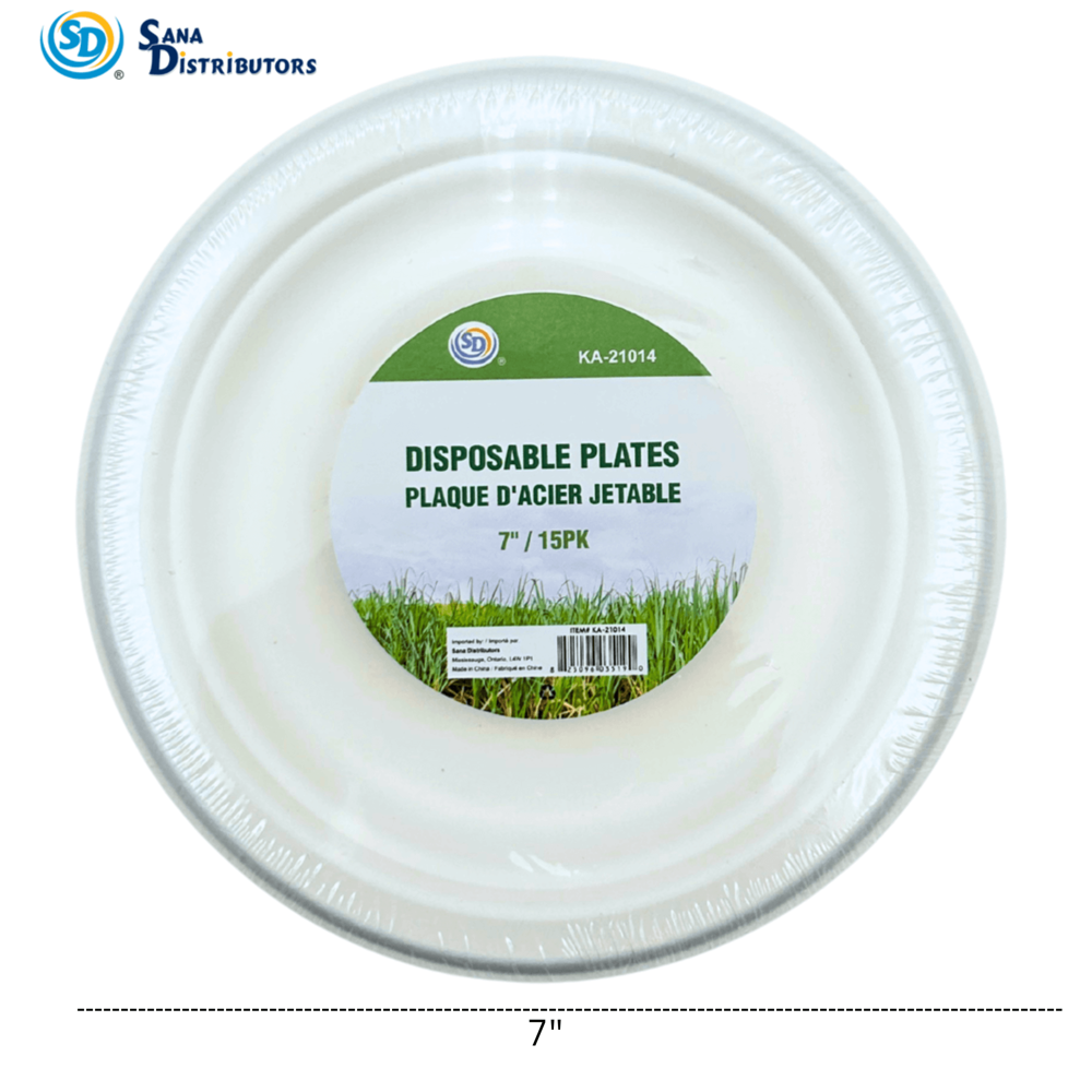 Sd Disposable Plates 7" - 15 Pcs