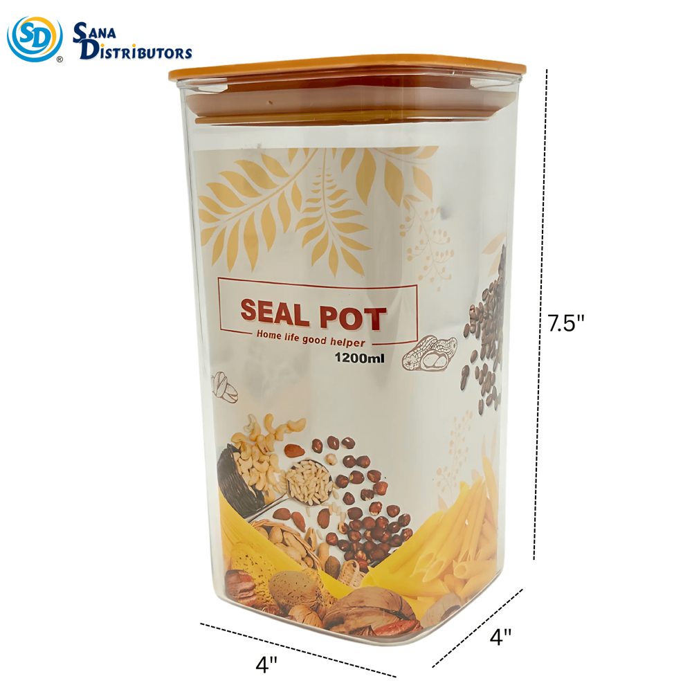 Seal Pot Brown Lid 20x10M 1200 mL