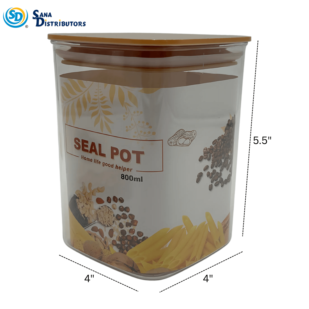 Seal Pot Brown Lid 15x10M 800 mL