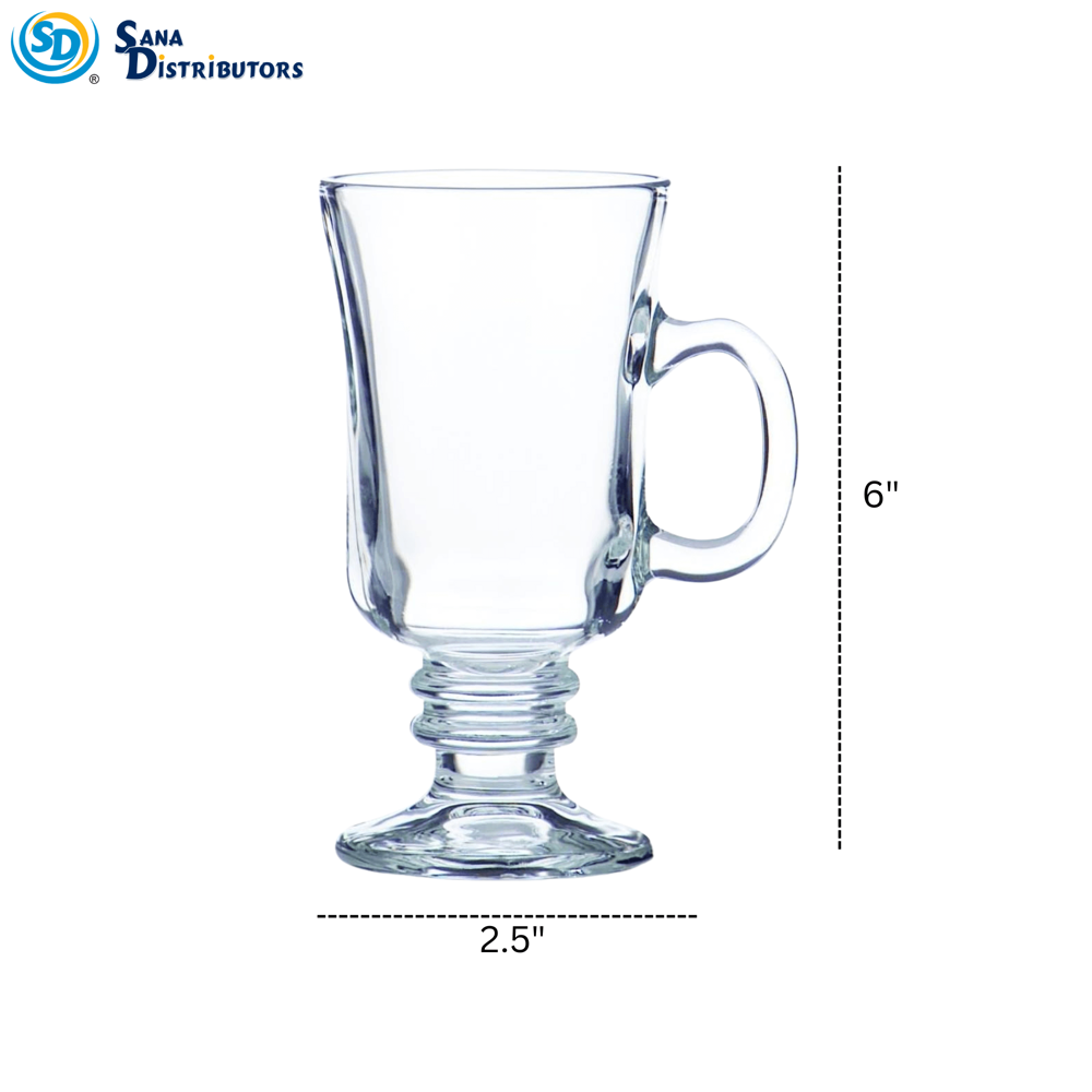 Glass Ice Cream Cup 240 mL 6pcs [6" x 2.5"]