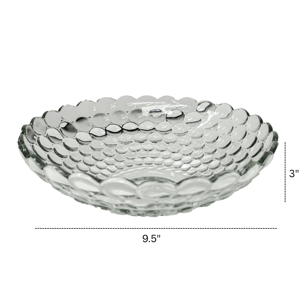 Glass Fruit Bowl [9.5" x 3"]