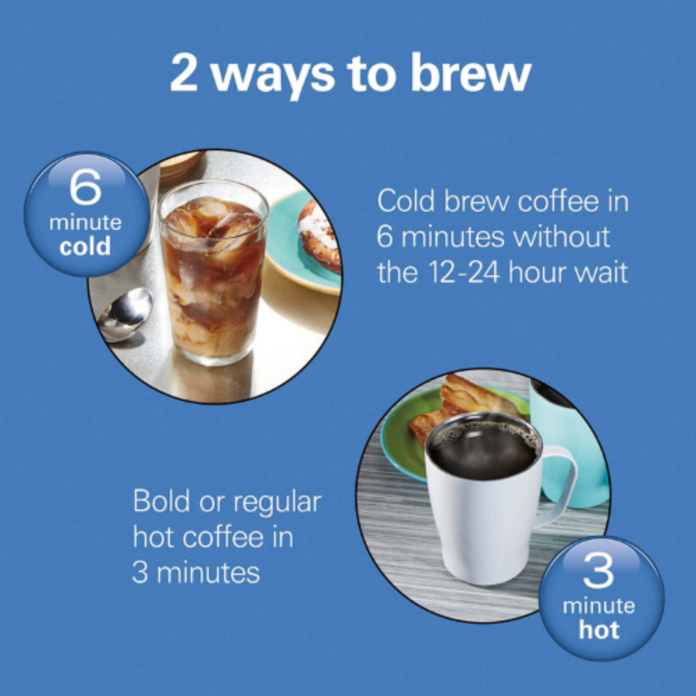 Hamilton Beach Rapid Cold Brew & Hot Coffee Maker 16 oz #42501c