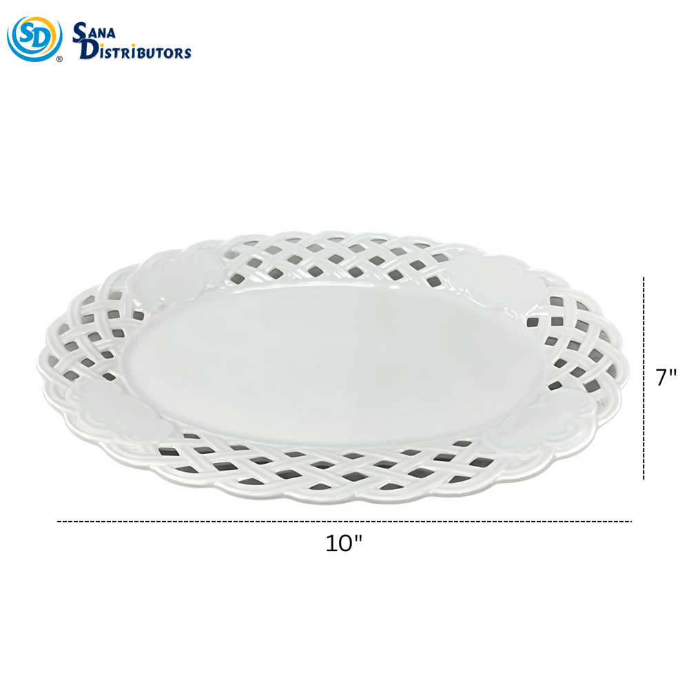 Porcelain Plate -10”x7”