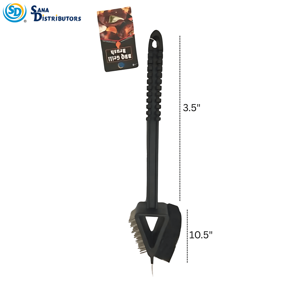 Sd Bbq Brush W/ Cleaner 10.5"