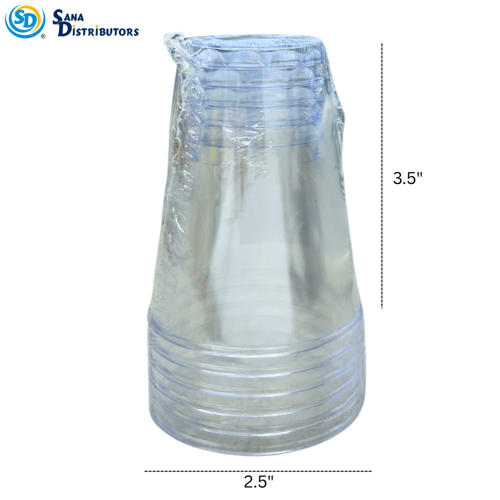 Clear Cup 7 Oz 6 Pcs