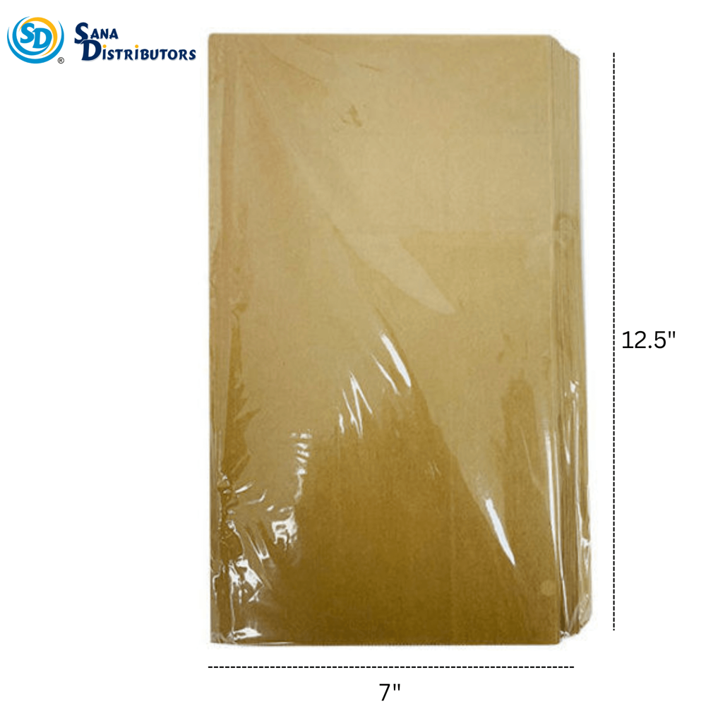 Food Packing Paper Bag 50pcs 12.5"x7"