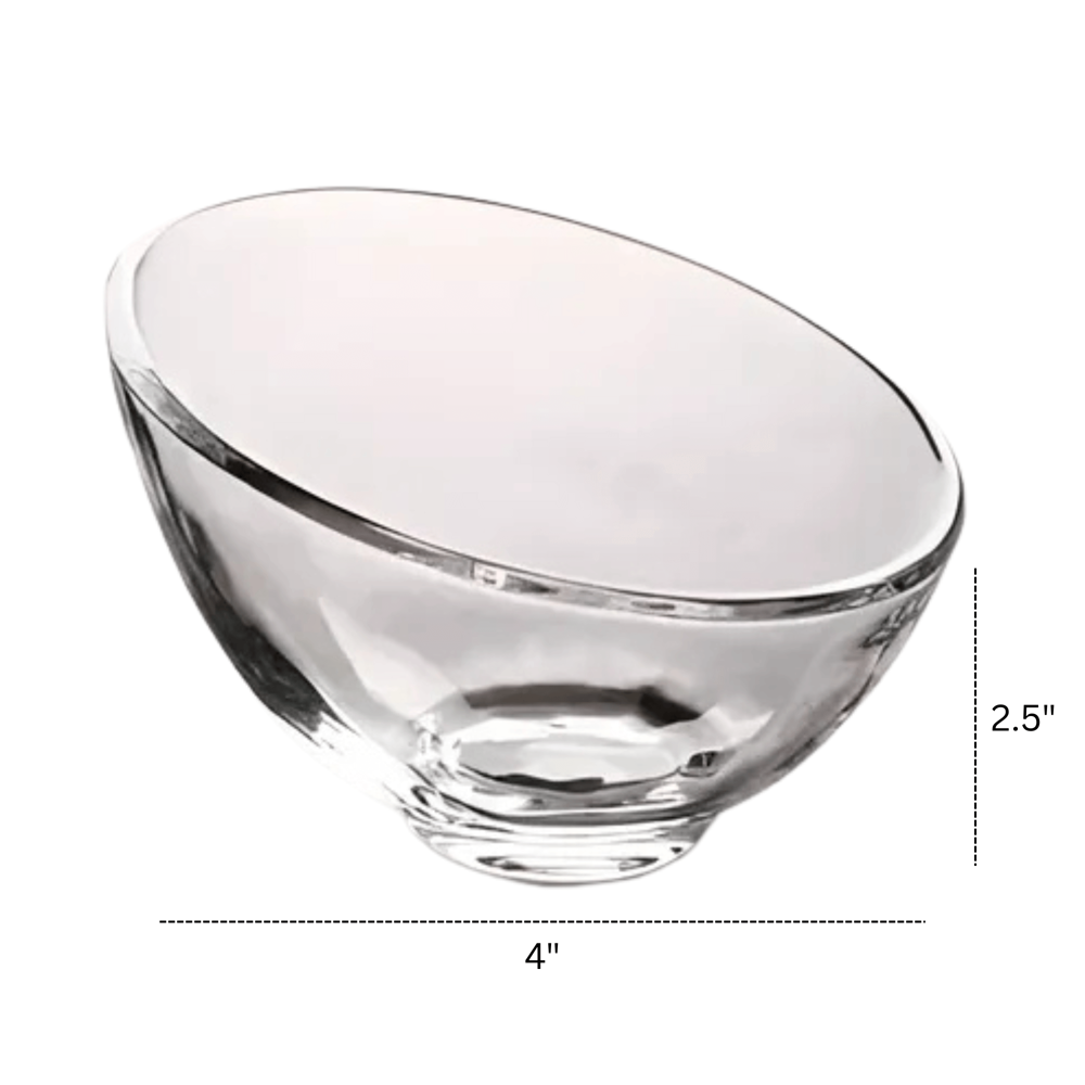 Slanted Glass Bowl Set 6pcs