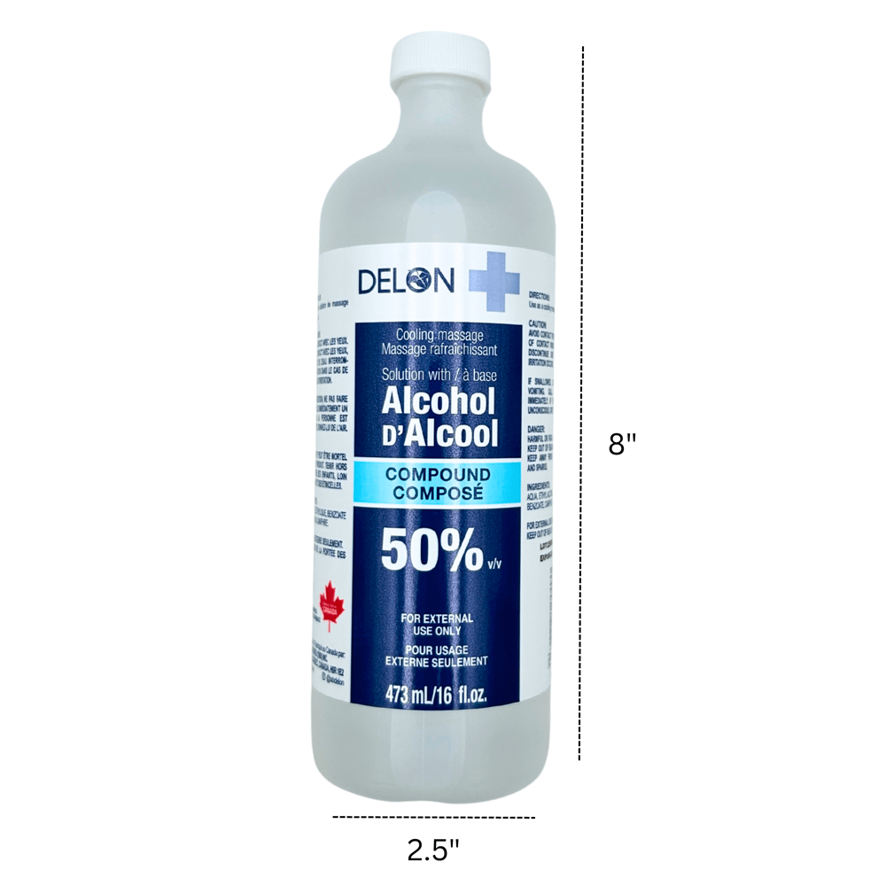 Delon 50% Rubbing Alcohol 473 mL ($22.20 for 12pcs)[exp:06/2028]
