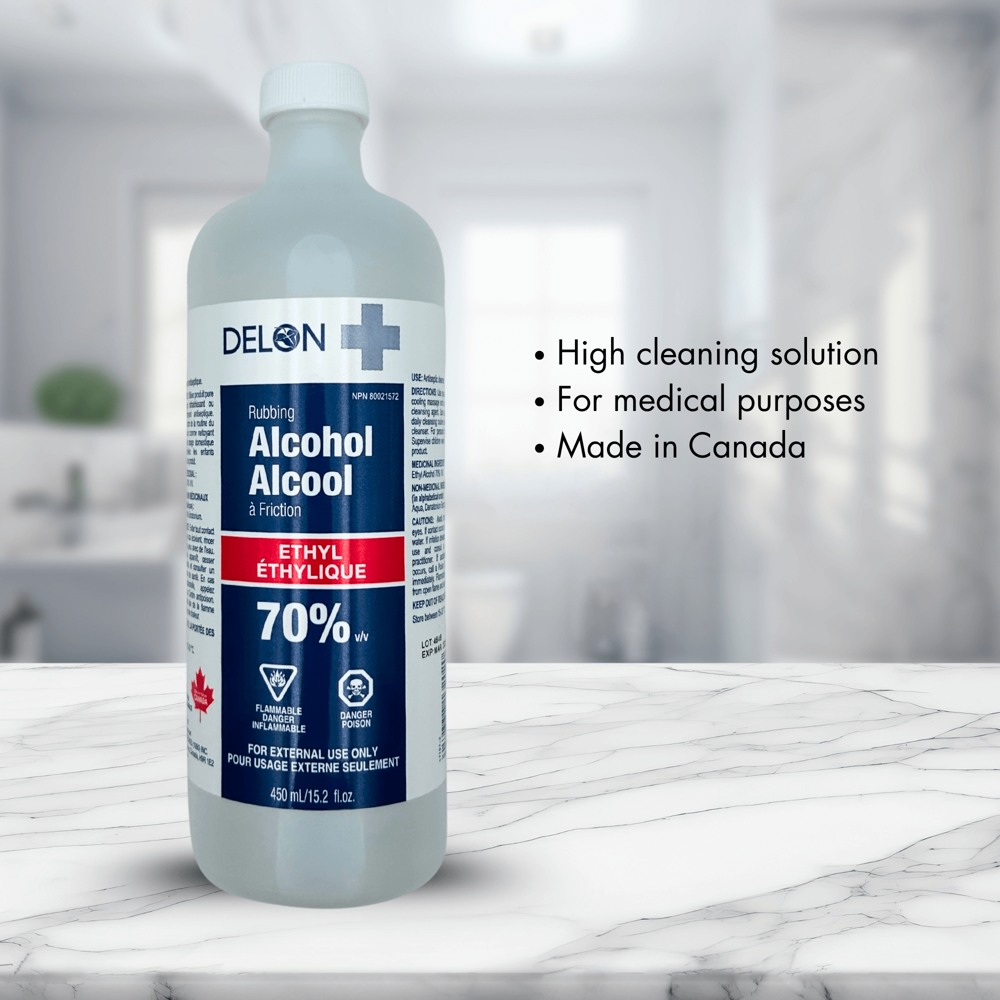 Delon 70% Rubbing Alcohol 450 mL [Exp: 02/2029]
