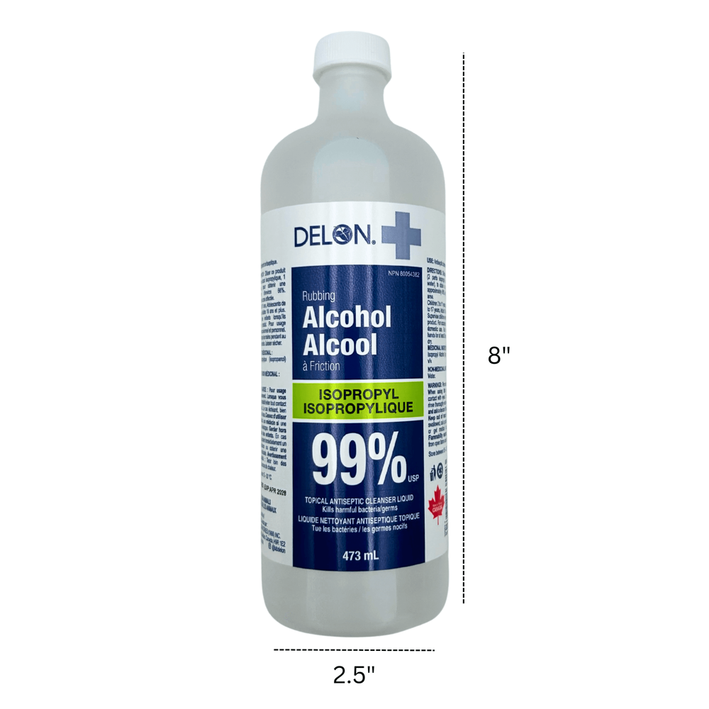 Delon 99% Rubbing Alcohol 473 mL [Exp: 04/2029]