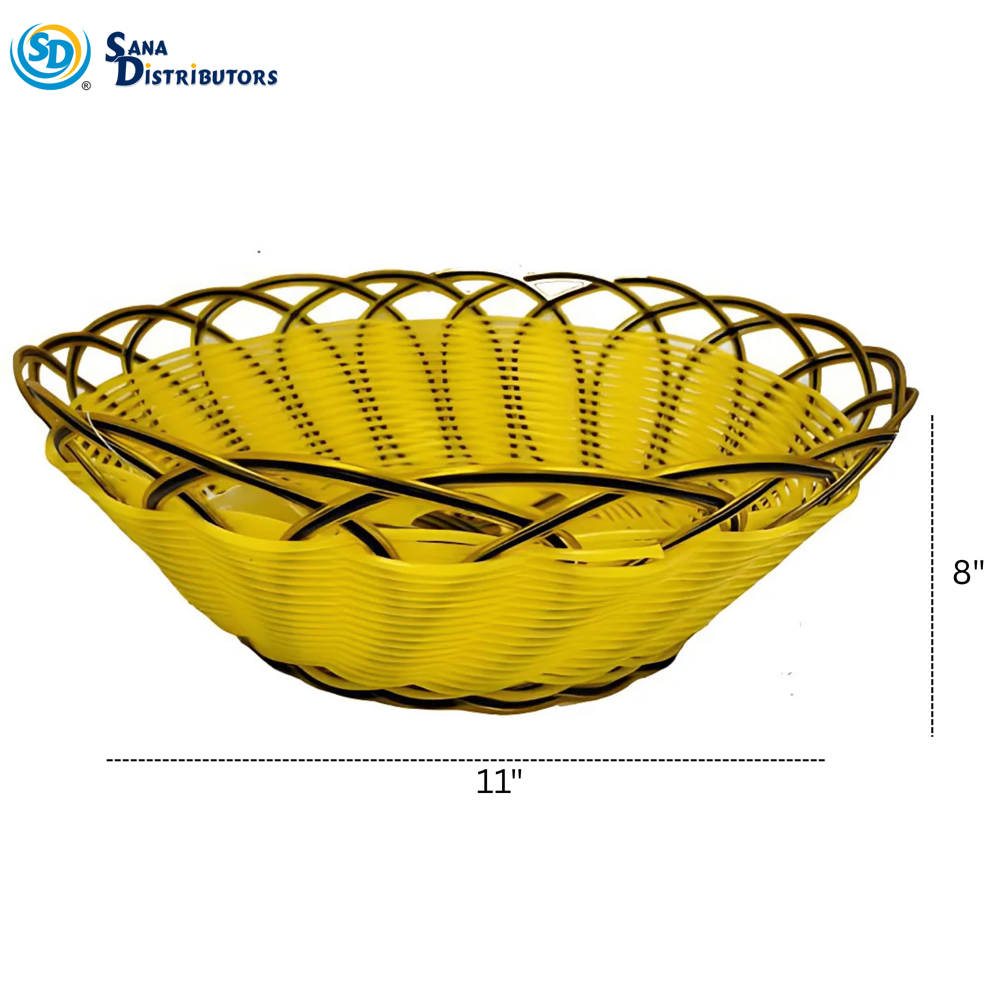 Plastic Round Basket 11"x8"