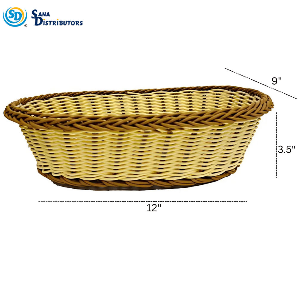Plastic Basket Ellipse [12" x 9" x 3.5"]