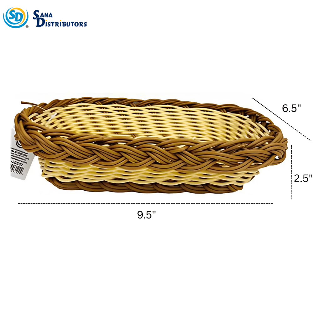 Plastic Rectangular Basket [9.5" x 6.5" x 2.5"]
